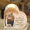 My Favorite Place Is Next To You - Couple Personalized Custom Heart Shaped Candle Holder - Gift For Husband Wife, Anniversary