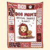 Fur Baby's Mom Official Snuggle Blanket - Dog & Cat Personalized Custom Blanket - Gift For Pet Owners, Pet Lovers