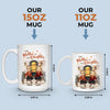 The Love Between Us Lasts Forever - Family Personalized Custom Mug - Mother's Day, Birthday Gift For Mom From Daughter