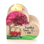 I'm Yours, No Return Or Refund - Couple Personalized Custom Heart Shaped Candle Holder - Gift For Husband Wife, Anniversary