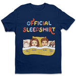 Couple & Pets Official Sleepshirt - Couple Personalized Custom Unisex T-shirt, Hoodie, Sweatshirt - Gift For Couples, Pet Owners, Pet Lovers