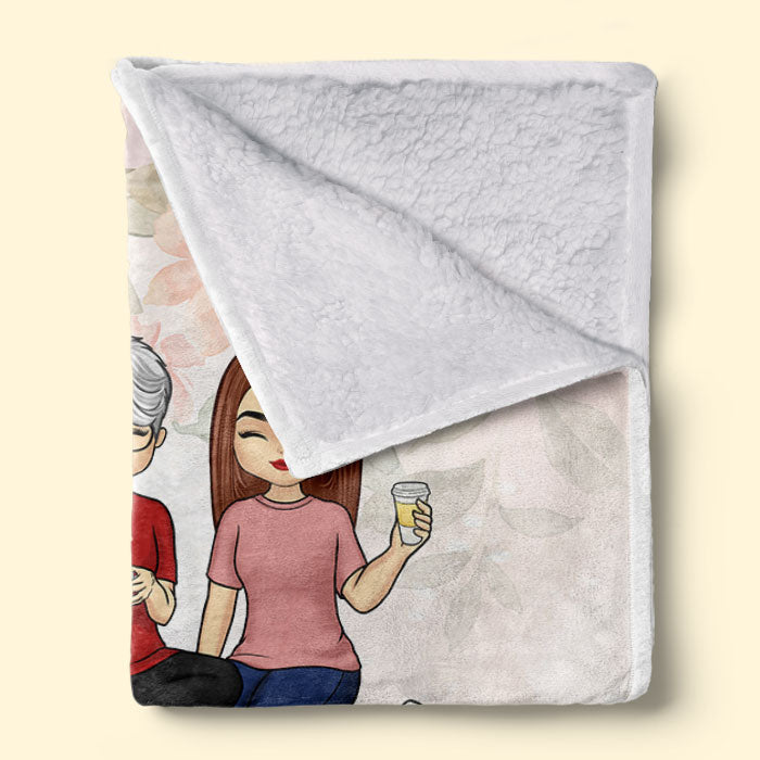 We Hope Every Time You Snuggle This Blanket - Family Personalized Custom Blanket - Mother's Day, Birthday Gift For Mom