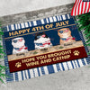 Happy Independence Day Hope You Brought Wine And Catnip - 4th Of July Funny Personalized Pet Decorative Mat (Cat & Dog)