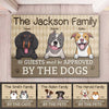 All Guests Must Be Approved By The Pets - Personalized Decorative Mat - Upload Image, Gift For Pet Lovers, Pet Owners, Pet Gift