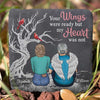 My Heart Was Not Ready - Personalized Memorial Stone, Human Grave Marker - Memorial Gift, Sympathy Gift