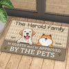 All Guests Must Be Approved By The Pets - Personalized Decorative Mat - Upload Image, Gift For Pet Lovers, Pet Owners, Pet Gift