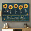 If We Had A Flower For Every Time We Thought Of Our Love For You, We Would Walk Within A Garden Forever - Gift For Mom, Grandma - Personalized Horizontal Poster