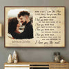 I Love You More Than The Distance Between Us - Upload Image, Gift For Couples - Personalized Horizontal Poster