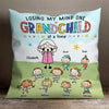 Losing My Mind One Grandchild At A Time - Gift For Grandma, Personalized Pillow (Insert Included)
