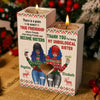 There Is A Point In Every True Friendship Where Friends Become Sisters - Personalized Candle Holder