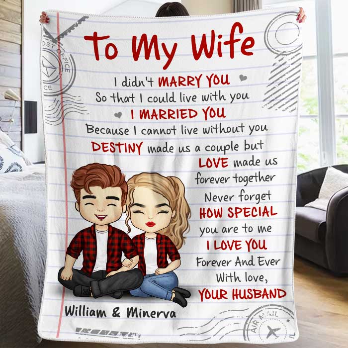 Destiny Made Us A Couple - Gift For Couples, Personalized Blanket