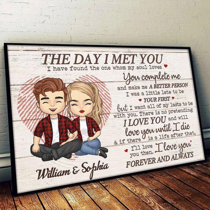 I Love You And Will Love You Until I Die - Gift For Couples, Husband Wife - Personalized Horizontal Poster