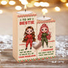 To My Bestie - I Promise To Help You Solve Your Problems - Personalized Candle Holder