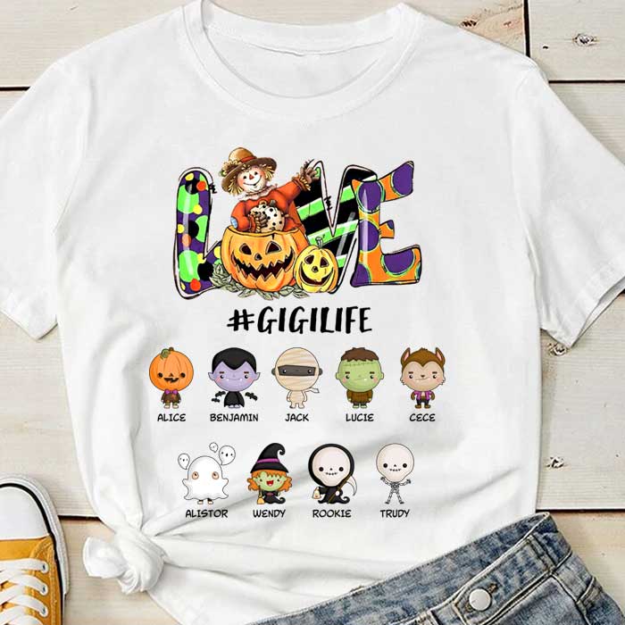 Spread More Love On Halloween - Personalized Unisex T-Shirt