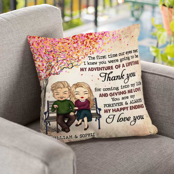 Thank You For Giving Me Love - Gift For Couples, Personalized Pillow (Insert Included)
