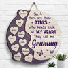 There Are These Girls Who Kinda Stole My Heart - Gift For Mom, Grandma - Personalized Shaped Wood Sign