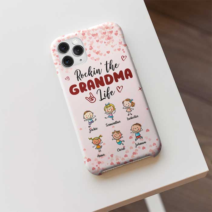 Rockin' This Amazing Grandma Life - Gift For Grandma - Personalized Phone Case