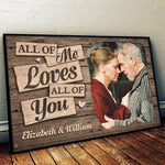 I Completely Love You - Upload Image, Gift For Couple, Husband, Wife - Personalized Horizontal Poster