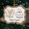 And So Together We Built A Life We Loved - Gift For Couples, Husband Wife, Personalized Custom Benelux Shaped Wood Christmas Ornament