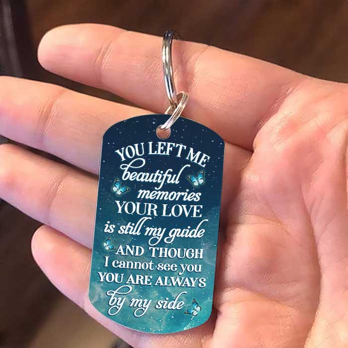 Your Love Is Still My Guide & You're Always By My Side - Upload Image, Personalized Keychain