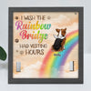 Rainbow Bridge - Memorial Personalized Custom Pet Loss Sign, Collar Frame - Sympathy Gift, Gift For Pet Owners, Pet Lovers