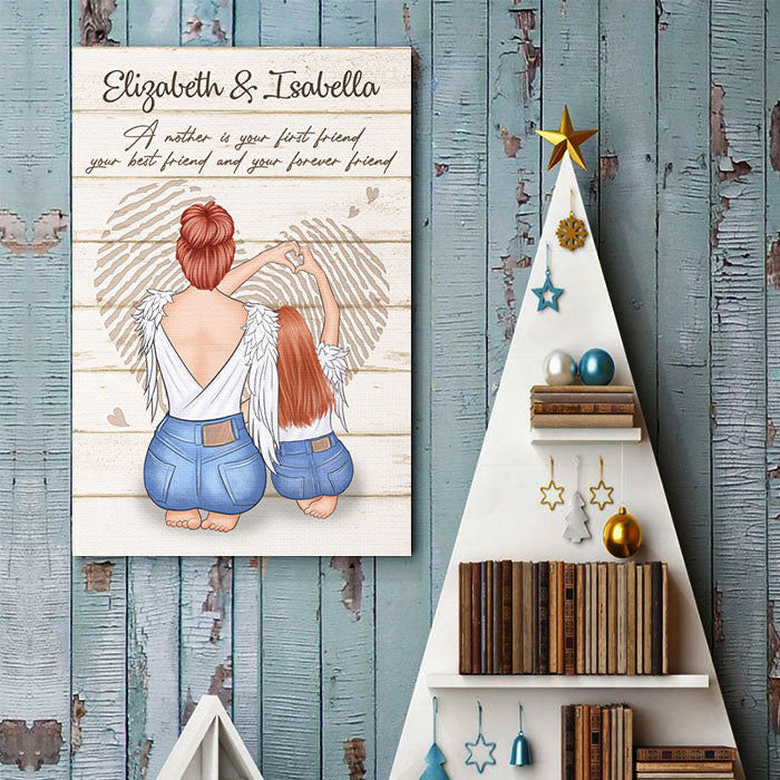 A Mother Is Your Forever Friend - Mom To Daughter, Personalized Vertical Poster