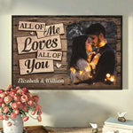 I Completely Love You - Upload Image, Gift For Couple, Husband, Wife - Personalized Horizontal Poster