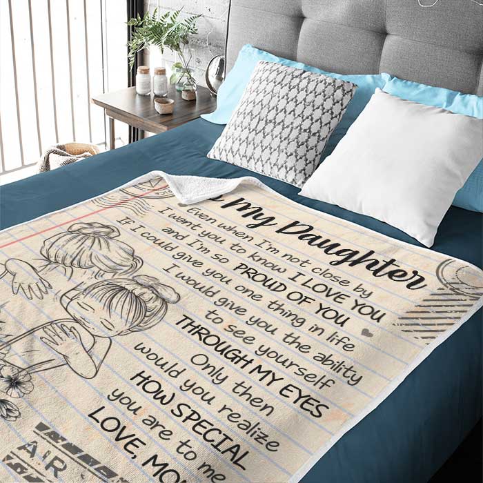I'm So Proud Of You - Mom To Daughter, Personalized Blanket