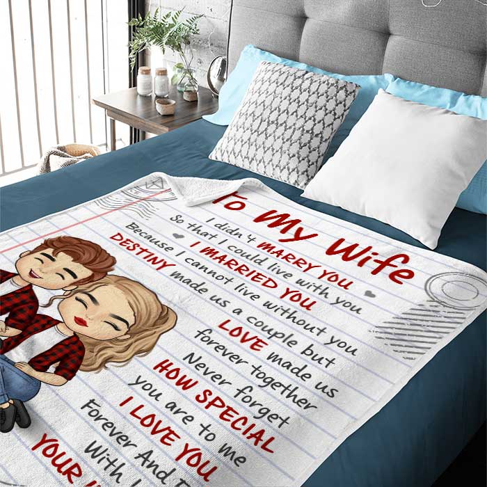 Destiny Made Us A Couple - Gift For Couples, Personalized Blanket