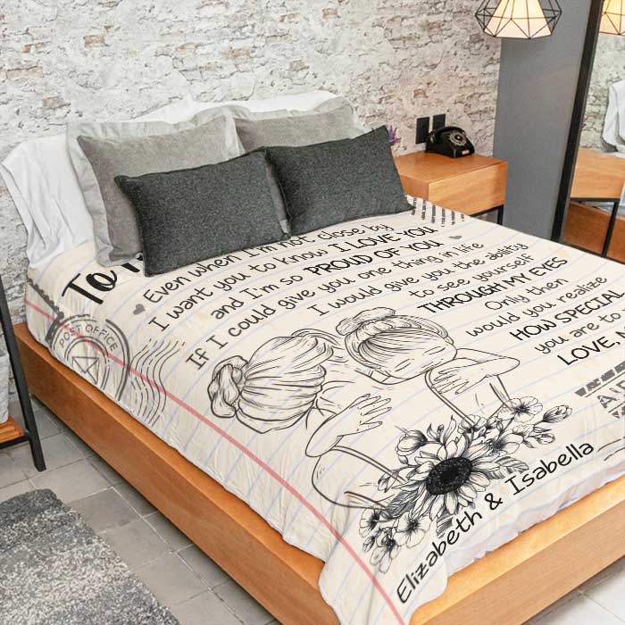 I'm So Proud Of You - Mom To Daughter, Personalized Blanket