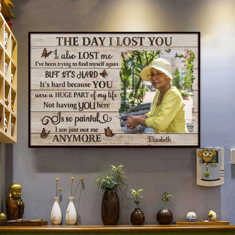 The Day I Lost You - Upload Image, Personalized Horizontal Poster