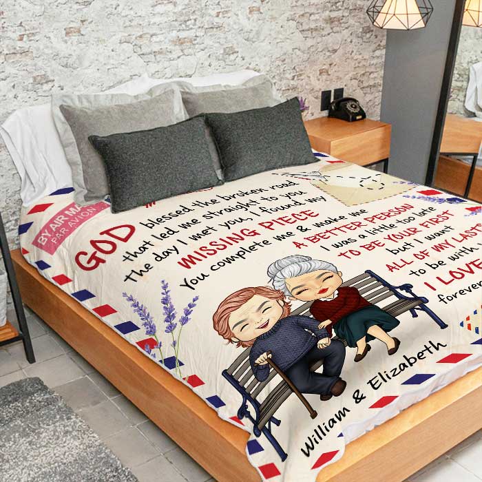 You Complete Me And Make Me A Better Person - Gift For Couples, Personalized Blanket