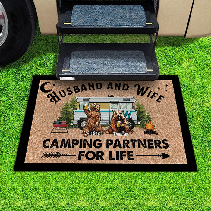 Husband & Wife Bear Style - Personalized Decorative Mat
