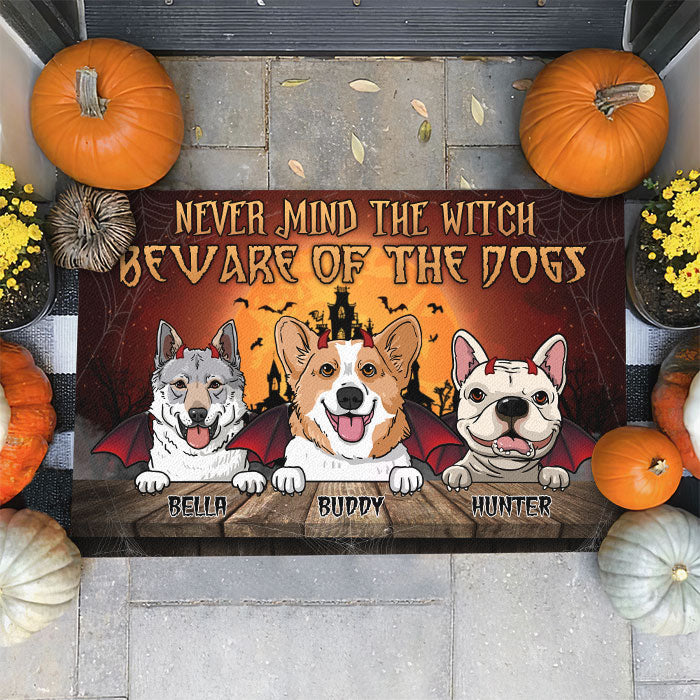 Come In For A Bite - Dogs Halloween - Personalized Decorative Mat