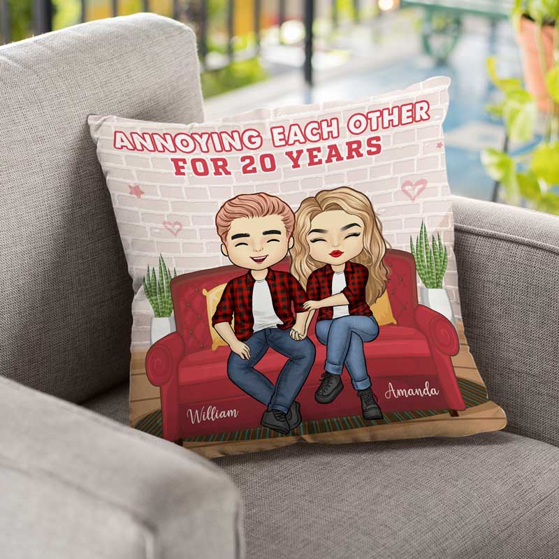 Annoying Each Other For Many Years - Gift For Couples, Personalized Pillow (Insert Included)