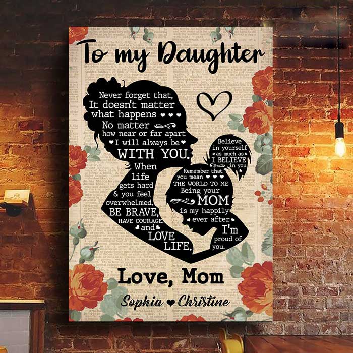 I'm Proud Of You - Personalized Vertical Canvas