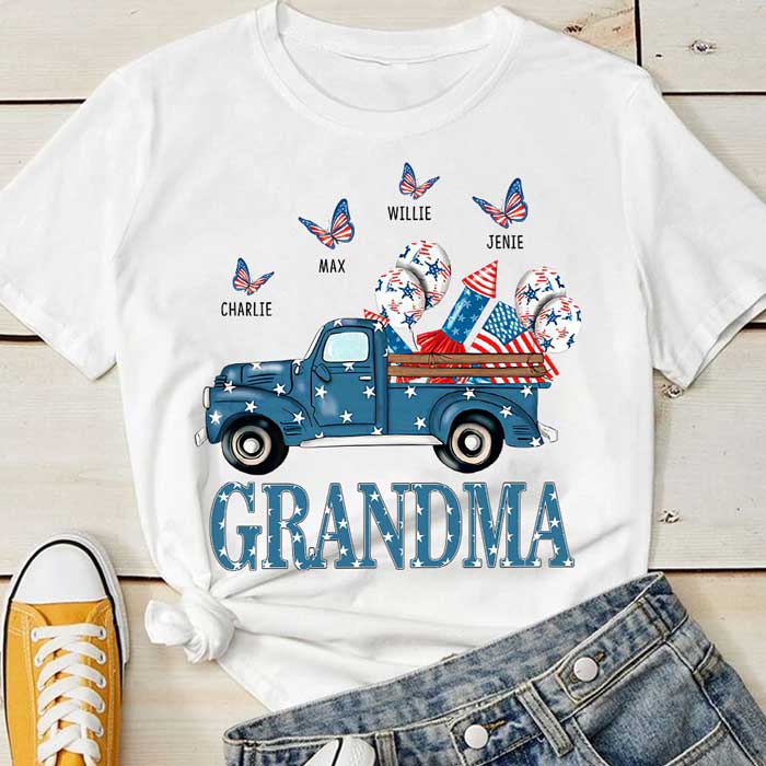 The Love For Family - Gift For 4th Of July - Personalized Unisex T-Shirt
