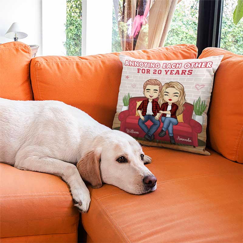 Annoying Each Other For Many Years - Gift For Couples, Personalized Pillow (Insert Included)