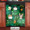 Cats In Tropical Garden - Personalized Dishwasher Cover