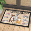 Remember When Visiting Our House - Personalized Decorative Mat, Doormat
