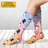 Colorful Galaxy - Gift For Cat Lovers - Personalized Socks