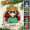 Cool Kids Celebrate Christmas - Personalized Custom Wood Shaped Christmas Ornament