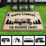 Happy Campers - Personalized Decorative Mat