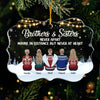 Life Is Better With Our Brothers & Sisters - Family Personalized Custom Ornament - Acrylic Benelux Shaped - New Arrival Christmas Gift For Siblings, Brothers, Sisters