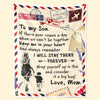 Keep Me In Your Heart I Will Stay There Forever - Family Blanket - Gift For Son From Mom