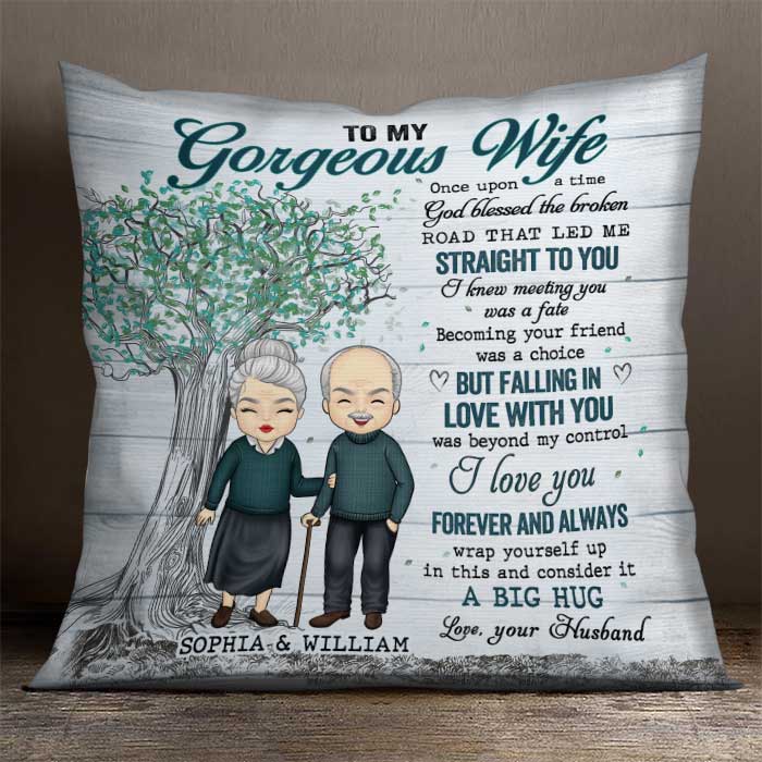 Falling In Love With You Was Beyond My Control - Gift For Couples, Personalized Pillow (Insert Included)