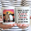 I Promise To Always Be By Your Side - Gift For Couples, Personalized Mug