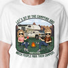Let's Sit By The Campfire - Personalized Unisex T-shirt, Hoodie, Sweatshirt - Gift For Couple, Husband Wife, Anniversary, Engagement, Wedding, Marriage, Camping Gift
