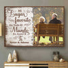 Mi Lugar Favorito Es Junto A Ti - Subir Imagen, Regalo Para Parejas, Marido Y Mujer - Personalized Horizontal Poster Spanish