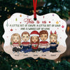 The Greatest Gift Of All Is Family - Family Personalized Custom Ornament - Aluminum Benelux Shaped - Christmas Gift For Family Members